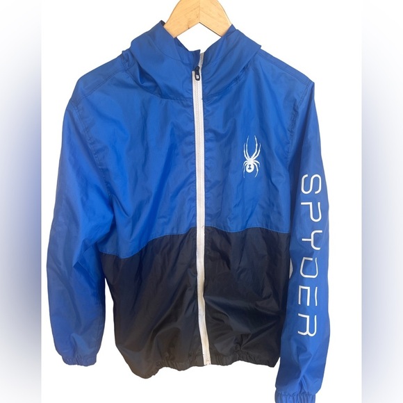 Spyder Other - Spyder Mens Optic Windbreaker Jacket Royal / Navy Blue medium (Next Day Ship✈️)